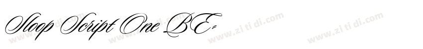 Sloop Script One BE字体转换 Sloop Script One BE字体转换